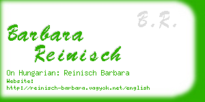 barbara reinisch business card